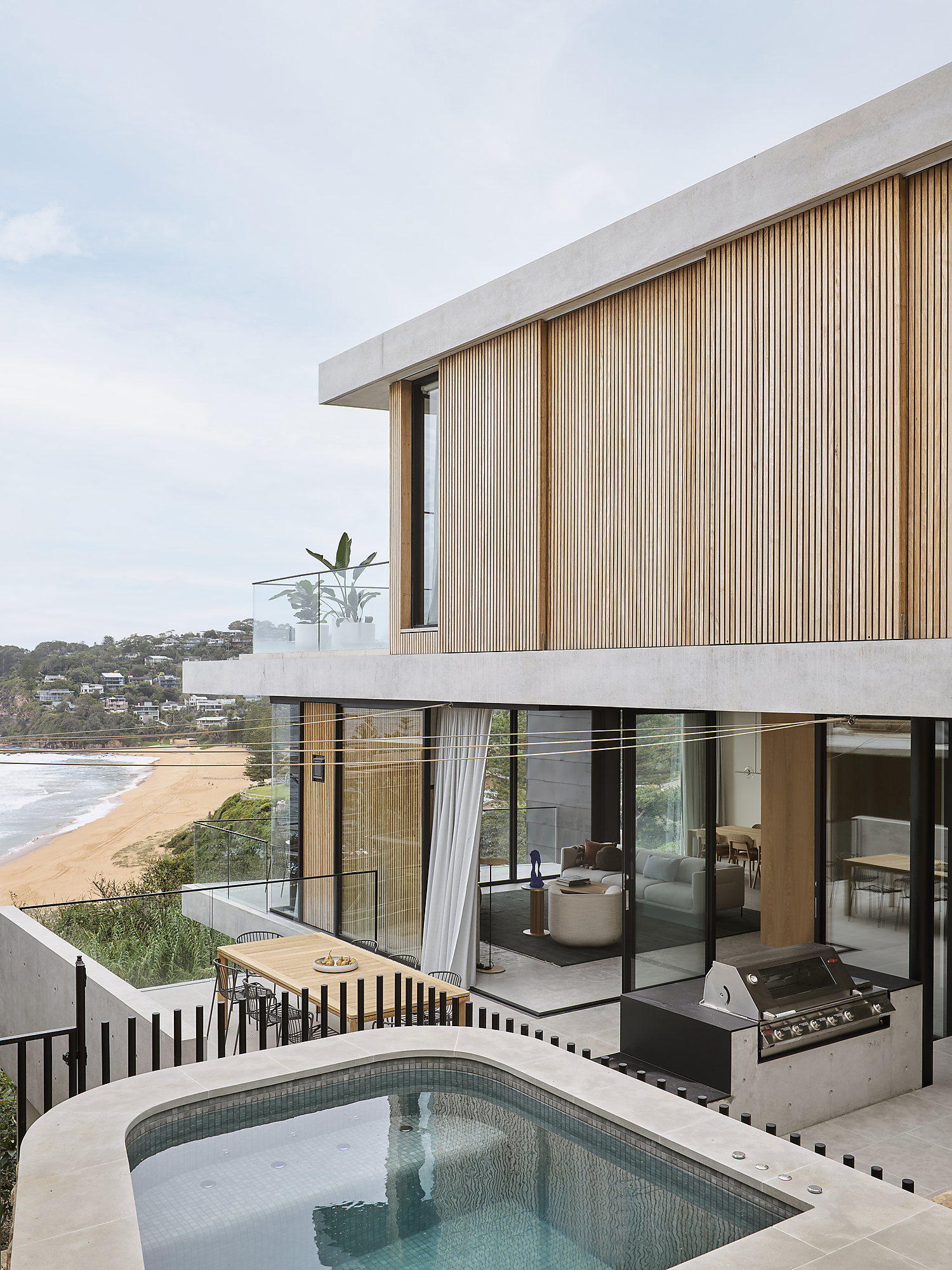 Interior photograph of Whale Beach House by Anson Smart